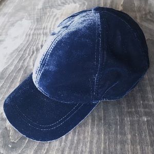 H&M Blue Velvet Hat